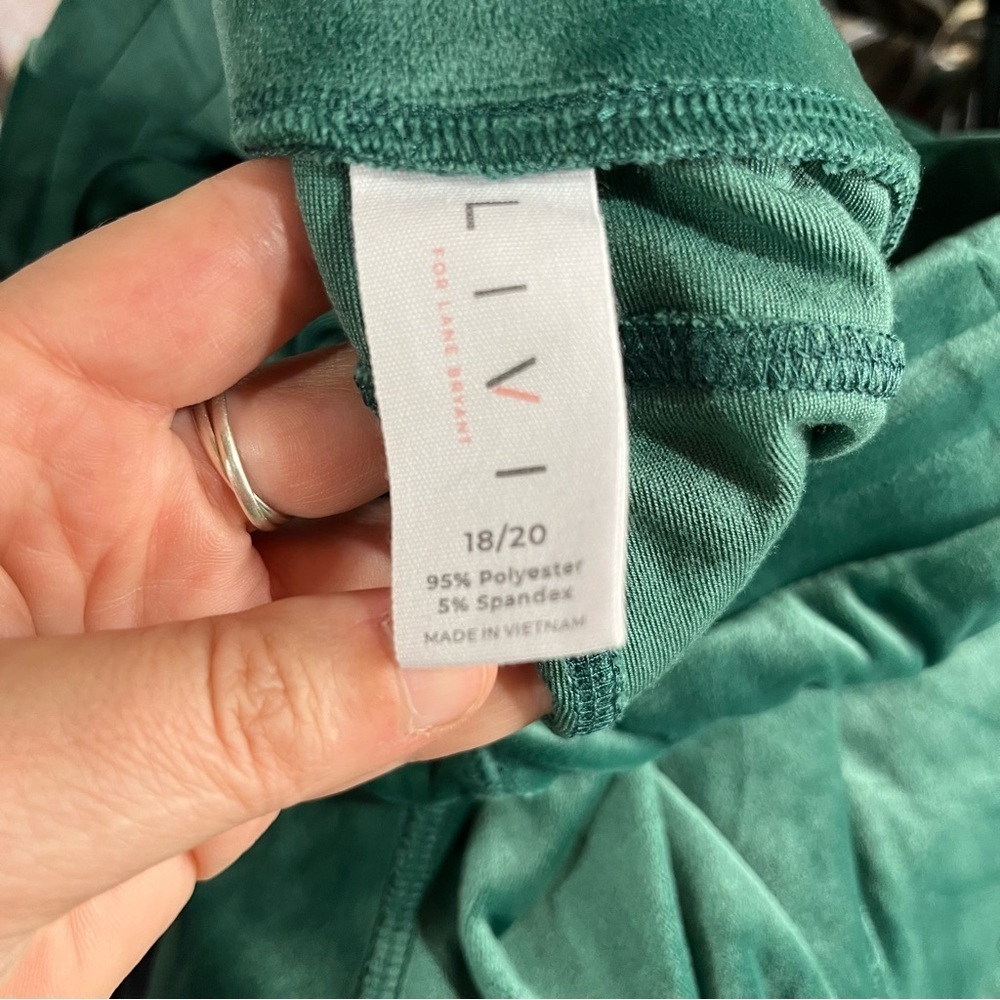 Livi Active NEW Green Velour Track Pants 18/20 - Picture 10 of 13